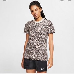 Nike cheetah print boxy tshirt